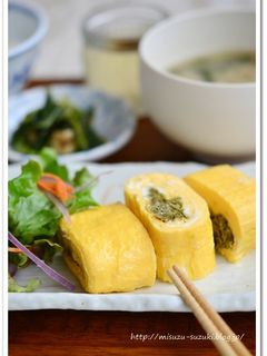 がごめ昆布とろろ入りたまご焼き-レシピのメイン写真