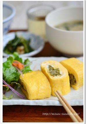 がごめ昆布とろろ入りたまご焼き-レシピのメイン写真