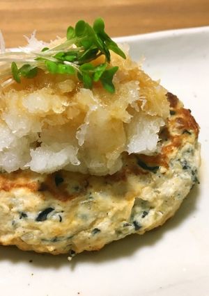 鶏挽肉でひじきの豆腐ハンバーグ-レシピのメイン写真