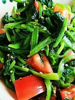 ほうれん草とトマトのナムル-レシピのメイン写真