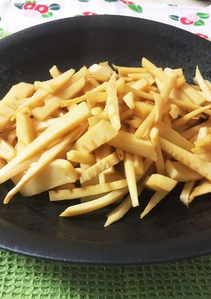 簡単！大量消費。タケノコの酢醤油炒め-レシピのメイン写真