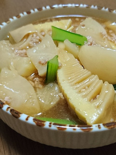 タケノコとカブのそぼろあん-レシピのメイン写真