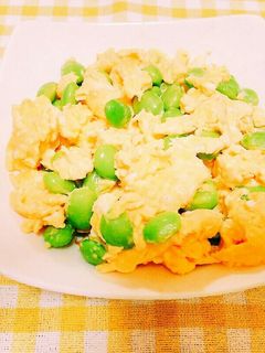 たまごと枝豆の炒め物♥-レシピのメイン写真