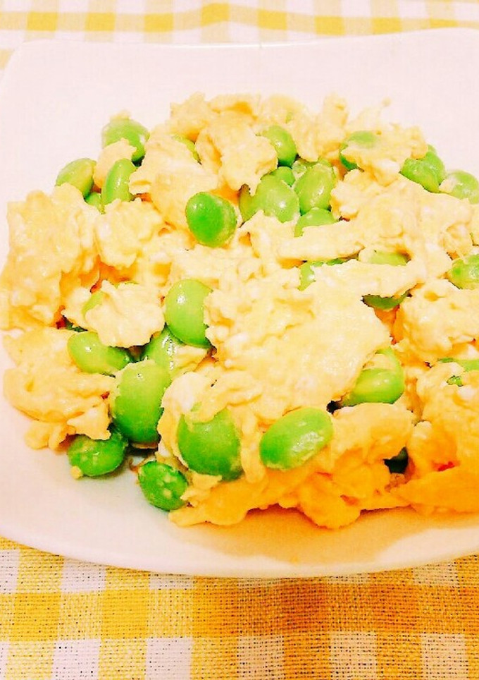 たまごと枝豆の炒め物♥-レシピのメイン写真