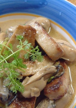 生麩と牡蠣のミルク炒め-レシピのメイン写真
