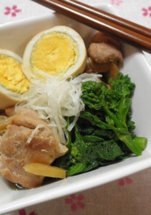 鶏肉と菜の花の煮物-レシピのメイン写真