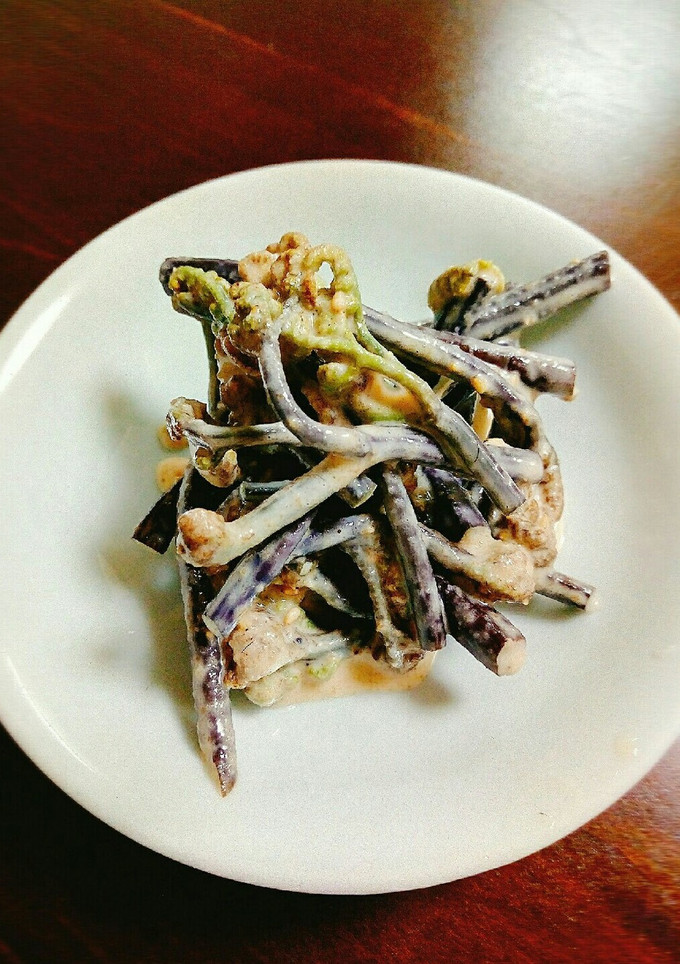 蕨の練胡麻和え（煮物の残りでもOK）-レシピのメイン写真