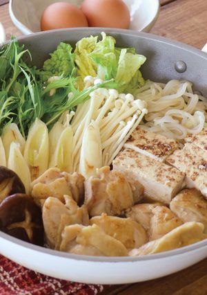 白だし┃フライパンで作る白だし鶏すき焼き-レシピのメイン写真