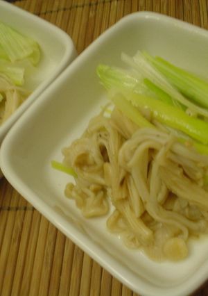 レンジにお任せ☆えのきと葱のバタポン蒸し-レシピのメイン写真