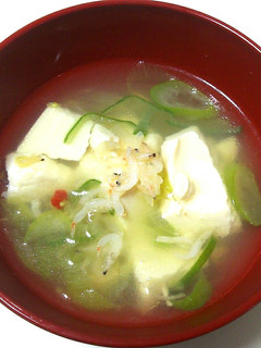 豆腐と桜えびのあっさり鶏塩スープ *゚-レシピのメイン写真