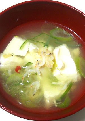 豆腐と桜えびのあっさり鶏塩スープ *ﾟ-レシピのメイン写真