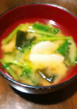 かぶとわかめの味噌汁-レシピのメイン写真