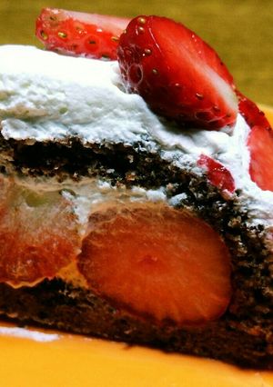 苺のココアスポンジケーキ-レシピのメイン写真
