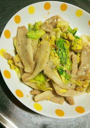 味付け要らずの豚トロとキャベツ炒め-レシピのメイン写真