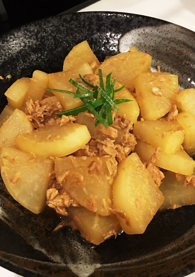 お鍋ひとつで簡単！大根とツナに煮物♡-レシピのメイン写真