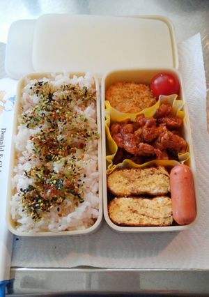 ポークチャップ風弁当-レシピのメイン写真