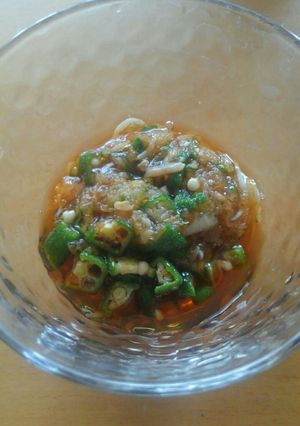 おくら大根おろしらす☆にんにく醤油和え-レシピのメイン写真