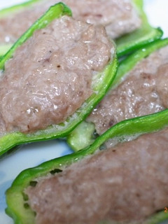 :剥がれないピーマンの肉詰め-レシピのメイン写真