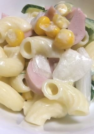 副菜♡母の味♡新玉ねぎ入りマカロニサラダ-レシピのメイン写真