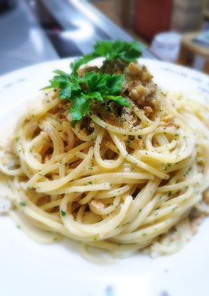ゴルゴンゾーラと納豆のクリームパスタ-レシピのメイン写真