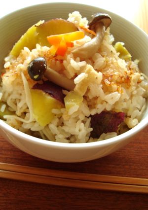 収穫祭 * さつま芋の炊き込みご飯-レシピのメイン写真