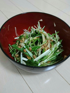 大根と水菜のシャキねばサラダちくわ入り-レシピのメイン写真