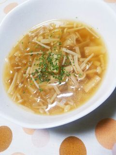 ◆玉ねぎとエノキのつぶつぶスープ◆-レシピのメイン写真