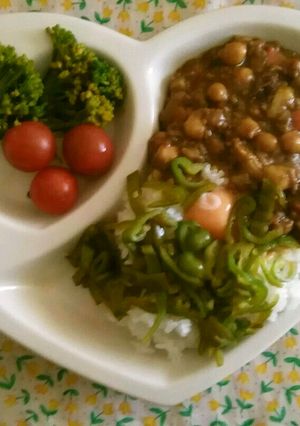 ガルバンゾのキーマカレー風-レシピのメイン写真