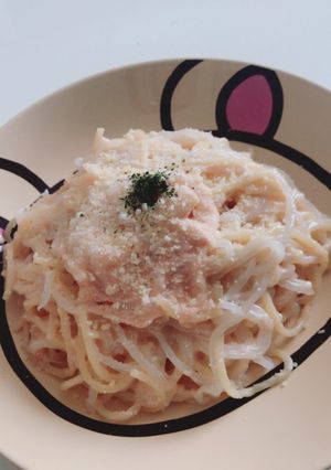 濃厚クリーミー白滝たらこパスタ-レシピのメイン写真