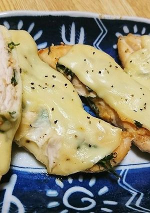 ササミと大葉の味噌チーズ焼き-レシピのメイン写真