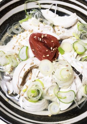 食力増進☆鶏胸肉のさっぱり梅茶漬け♩-レシピのメイン写真