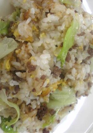 ＊レタスとひき肉の和風チャーハン＊-レシピのメイン写真