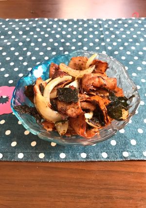 スーパーズボラ飯、ハム梅マヨネーズ焼き-レシピのメイン写真