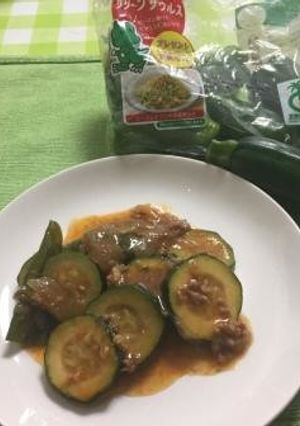 麻婆ズッキ−-レシピのメイン写真