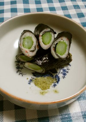 アスパラガスとすり身の包み揚げ-レシピのメイン写真