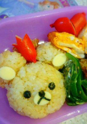 簡単キャラ弁リラックマ弁当-レシピのメイン写真