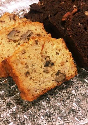 ワンボウルで!くるみとバナナの米粉ケーキ-レシピのメイン写真