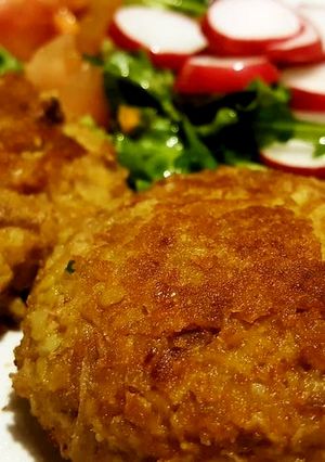 【卵 肉 粉物不使用】ひよこ豆ハンバーグ-レシピのメイン写真