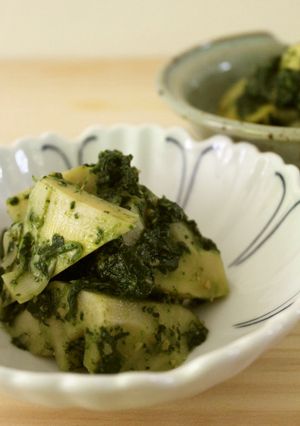 春を食す♪美味♪筍のほうれん草みそ和え-レシピのメイン写真