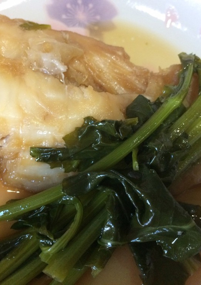 カレイとのらぼう菜の煮付け-レシピのメイン写真