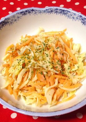 キャベツと人参のするめマヨ醤油和え✨-レシピのメイン写真