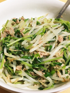 豆苗とツナの無限サラダ-レシピのメイン写真