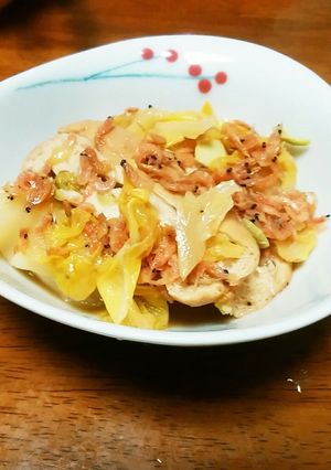 あみえびとキャベツのがんも煮-レシピのメイン写真