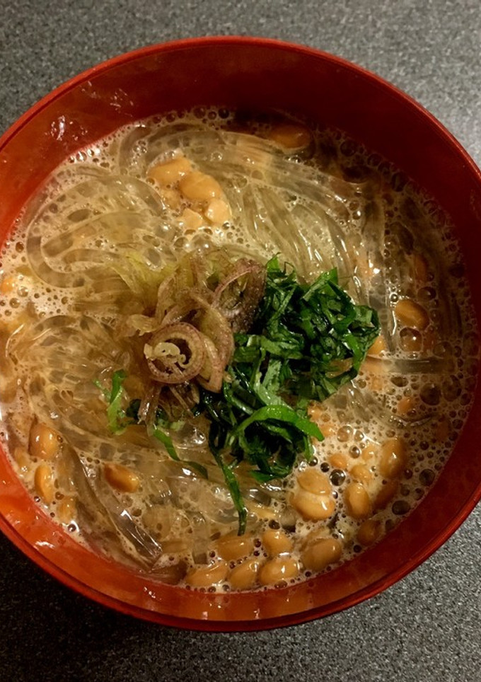 これで痩せる！さっぱり納豆ところてん！-レシピのメイン写真