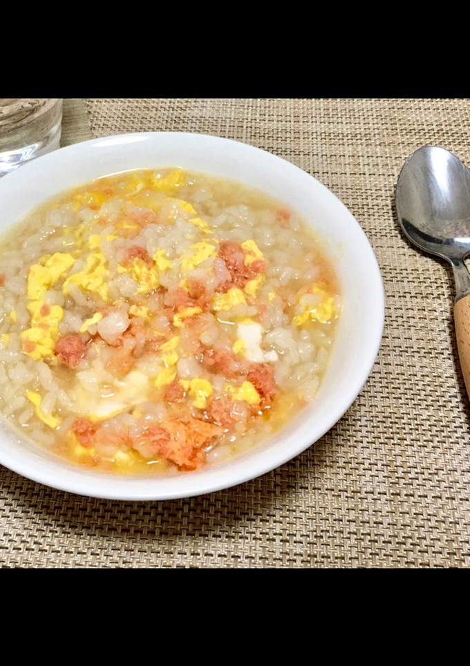 卵と鮭フレークの簡単優しい雑炊 ♪-レシピのメイン写真