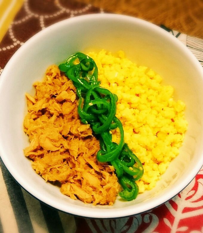 シーチキンと玉子の二色丼☺ by harushot 【クックパッド】 簡単