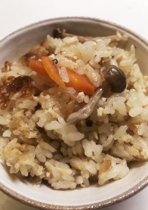 あご出汁でキノコの炊き込みご飯-レシピのメイン写真