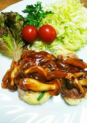 肉巻きおからハンバーグ-レシピのメイン写真