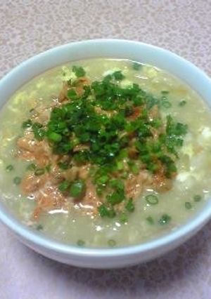 【龍愛】余った味噌汁で☆納豆キムチ雑炊-レシピのメイン写真