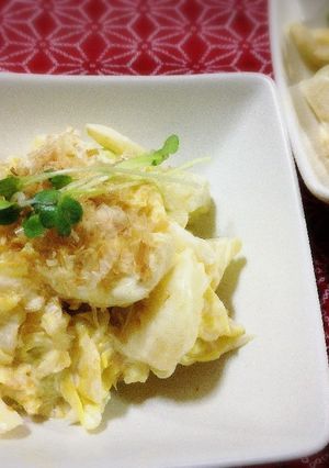 超簡単★美味♪ゆで春キャベツ味噌マヨあえ-レシピのメイン写真
